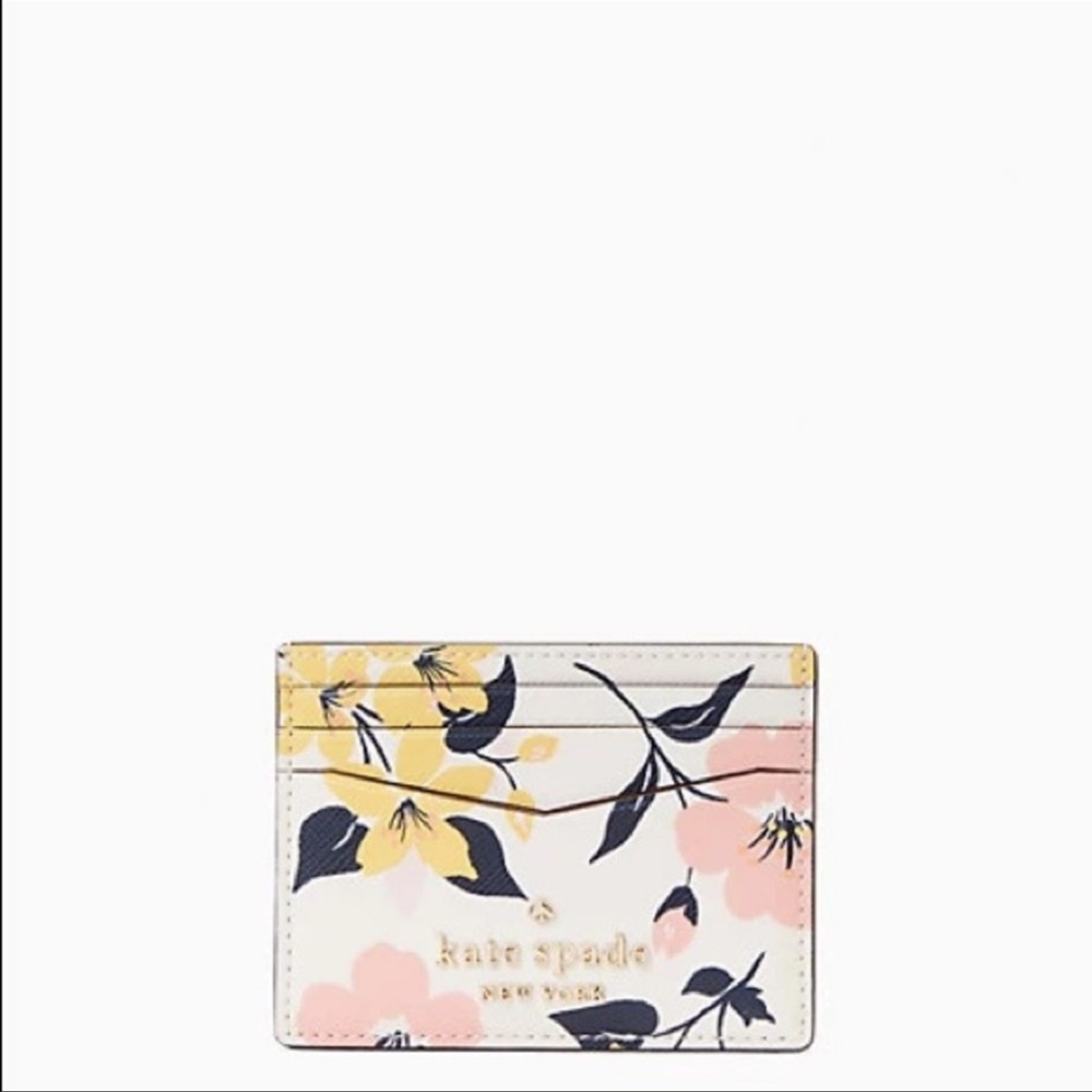 Kate Spade Darcy Lily Blooms Card Holder
